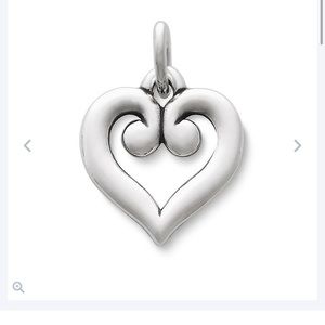 James Avery Scrolled heart charm/pendant
